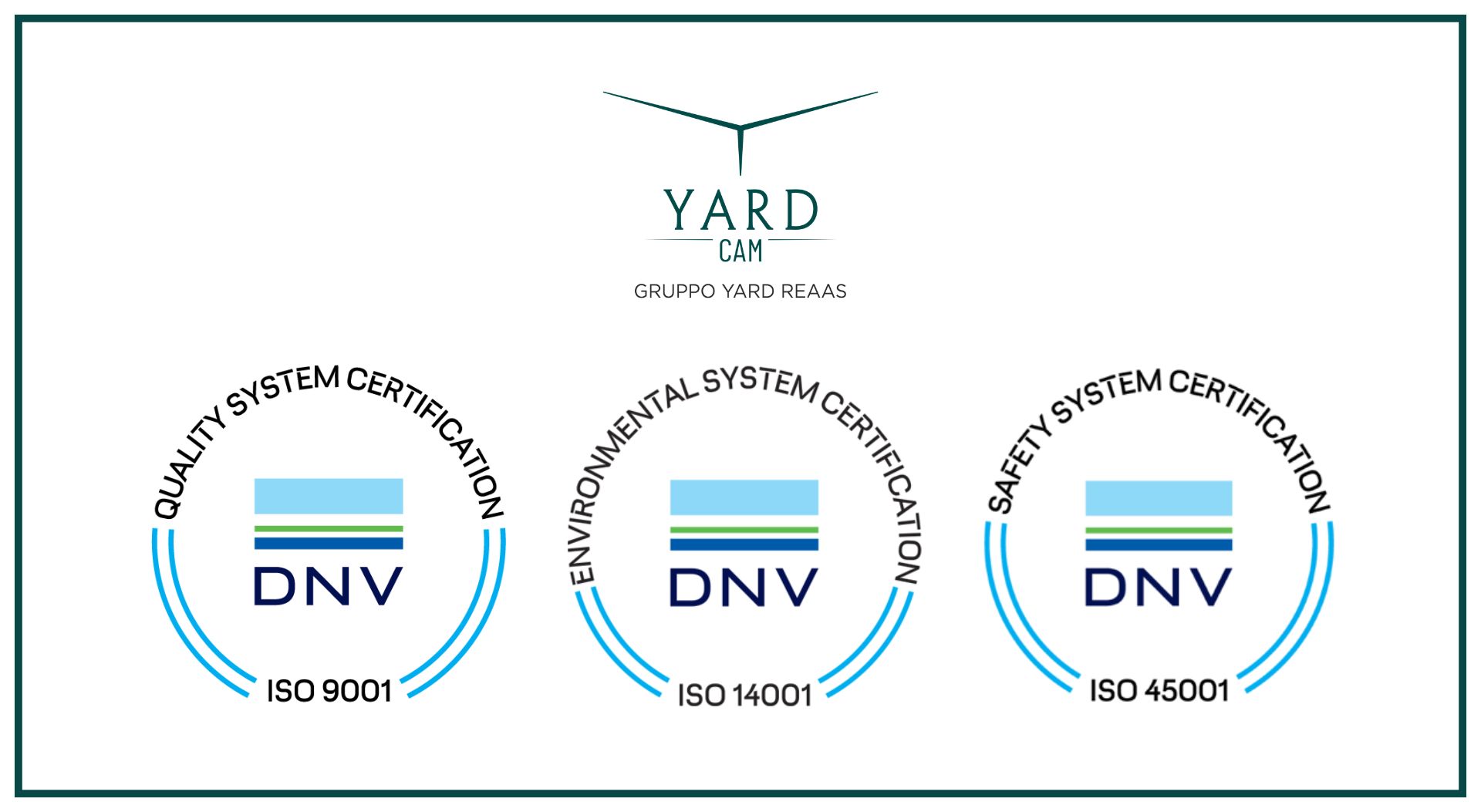 YARD CREDIT & ASSET MANAGEMENT amplia il suo impegno per l'eccellenza: in aggiunta alla ISO 9001:2015, ottenute le certificazioni ISO 14001:2015 e ISO…